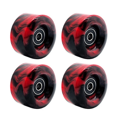 58mm x032mm 82A Pack Roller Skate Wheels with Bearings (Quad Skates and Skateboard) - 4 Pack