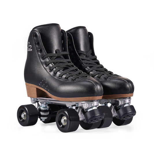 Unisex High Quality Leather Quad Roller Skates - Indoor/Outdoor