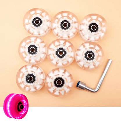 82A PU 58mmx32mm Luminous Outdoor Quad Wheels