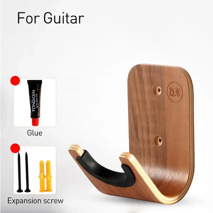 Wood Wall Mounted Guitar and Ukulele Hanger
