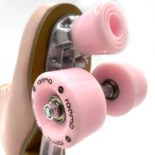 Indoor/Outdoor Figure Quad Roller Skates - Solid Wheels
