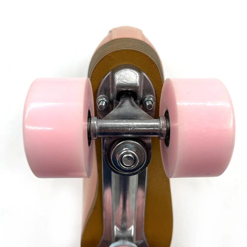 Indoor/Outdoor Figure Quad Roller Skates - Solid Wheels
