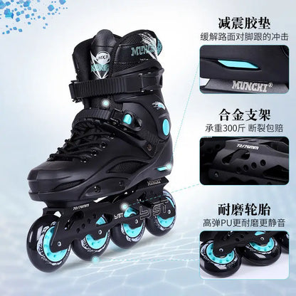 Unisex 4 Wheel Free Skate Inline Roller Blades