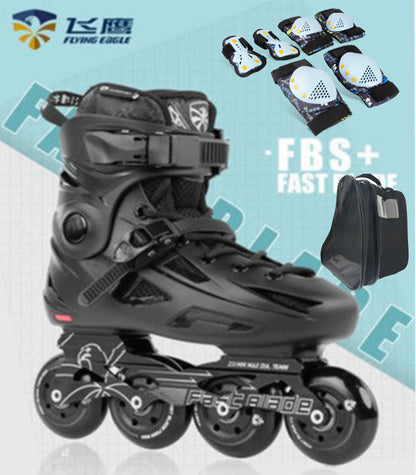 Professional Roller Skates Adult Shoes Patines 4 Wheels Slalom Speed Free Inline Skating Racing Sneakers Beginners