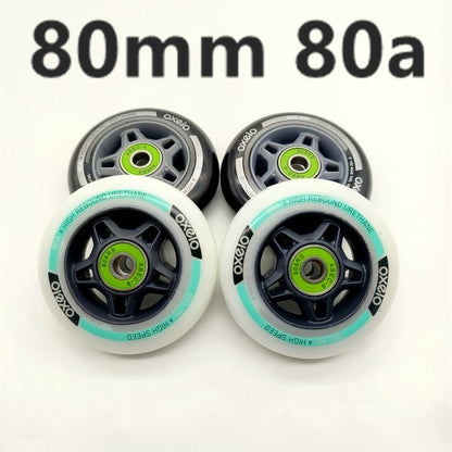 Inline Roller Skate 80A Wheels 80mm (80x24mm) - 8wheels/lot