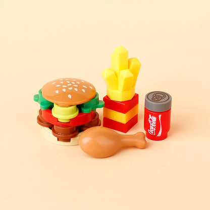 Miniature recreational block toy pieces