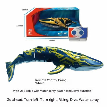Children's RC Submarine Underwater Boat With 480p Camera  - Shark