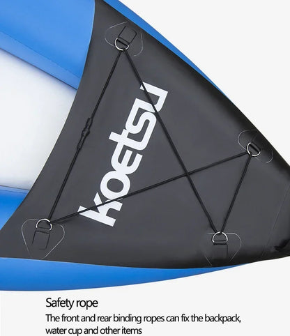KOETSU 1-2 Persons Inflatable PVC Kayak Fishing Canoe
