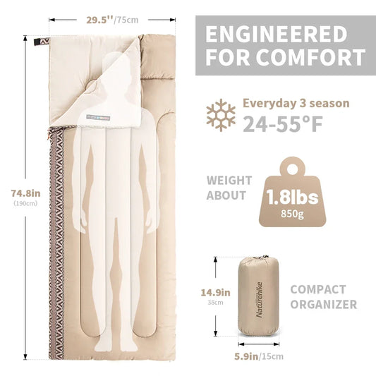Naturehike Ultralight Cotton Camping Sleeping Bag