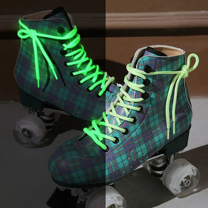 Flannel Pattern Aluminum Alloy Sole Quad Skates