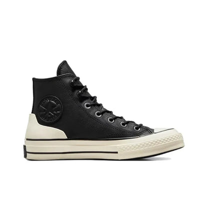 Unisex Converse 1970s Skateboarding Leather Waterproof High-top Sneakers (Black)