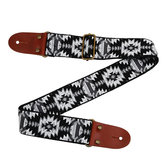 Adjustable Bohemian Style Soft Leather Guitar Strap