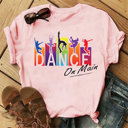 Summer Fashion Zumba Black Tshirt Women'S Clothing Fitness Dance Graphic Tees Shirt Femme Lover Sport Gymnastics T-Shirt Female