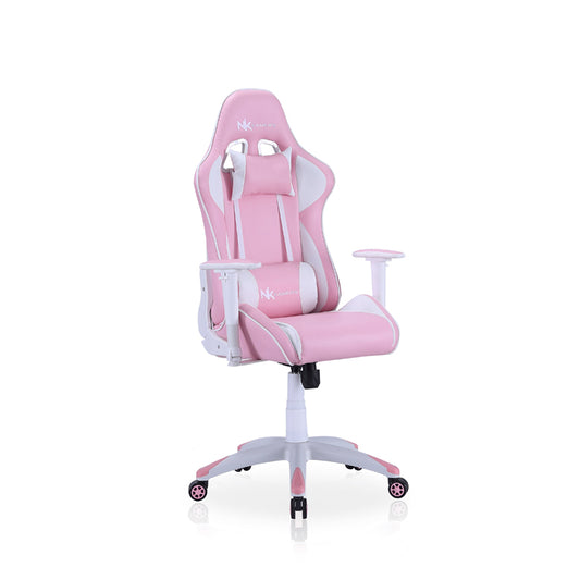 Modern Ergonomic Swivel Gaming Chair (Pink)