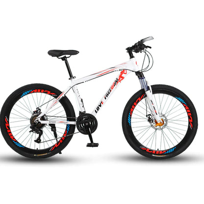Love Freedom 21 Speed 26 Inch Mountain Bike Bicycles Double Disc Brakes Student Bike Bicicleta Road Bike Free Delivery