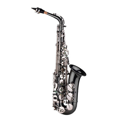 SEASOUND OEM Professional Black Nickel Body Silver Keys Alto Saxophone