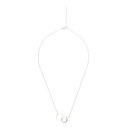 Three Circle Interlocking Pendant Necklace