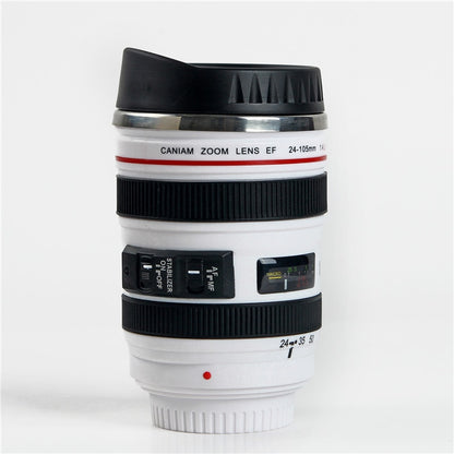 400ML Creative Camera Lens Shape Cup Coffee Tea Travel Mug