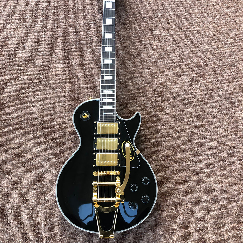 Hot Sale Electric Guitar,Rosewood Fingerboard,White Binding,Gold Hardware,Bigsby Tremolo,High Quality ,Free Shipping