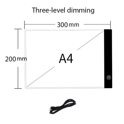 Children's A4 Dimmable Led Drawing/Tracing Board