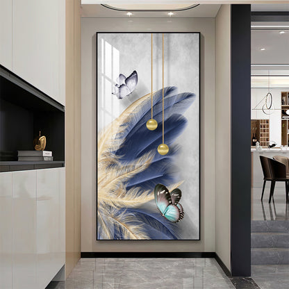 Luxurious Large Gold Aluminum Frame Painting