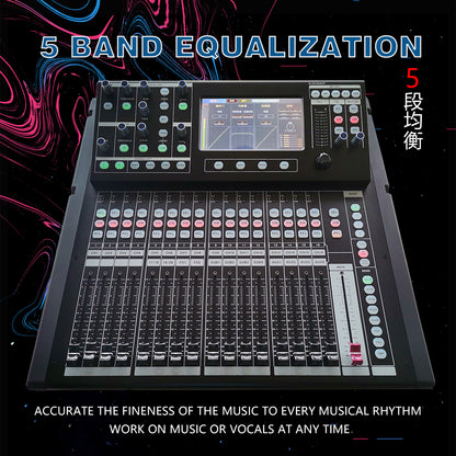 Professional DJ Audio Mixer 24 Channels Audio Mixer Digital Mixer Mixing Console