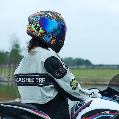Men Motorcycle Helmet Women Full Face Warm Winter Motor Bike Moto Scooter Motorbike Helmets