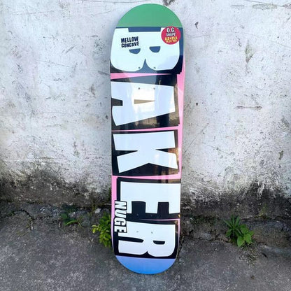 Professional Skateboard Baker Skateboard 8.0 Inch U-Shaped Transverse Skateboard 7-Layer Canada Wood Deck Three-Layer Dyeing Hi