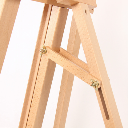 Black Colour Artist Wooden A-Frame Lyre Art Easel for Painting