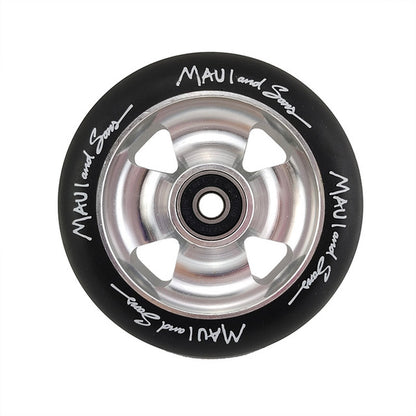 100Mm Scooter Wheels Skateboard Wheelchair Wheel Aluminium Alloy Steel Hub 2 Pieces 88A High Elasticity Precision Speed Skating