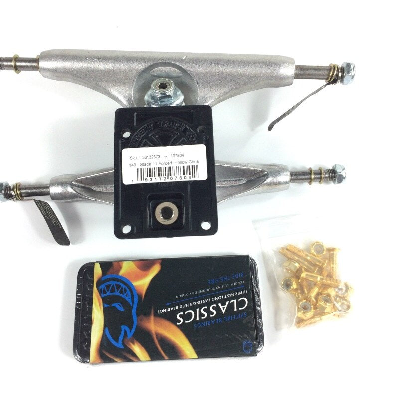 Skateboard Truck 149Mm Size Hollow One Pair High-Grade Metal Bearing Screw Trucks 5.5 Inch
