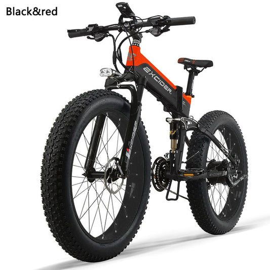 1000W 48V14.5AH Lithium Battery Electric Mountain Folding Bicycle