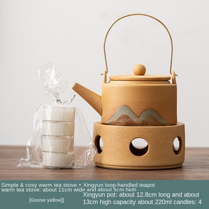 Japanese Style Hand Drawn Warm Tea Stove Set