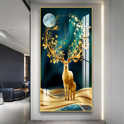 Luxurious Large Gold Aluminum Frame Painting