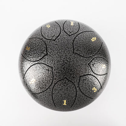 Steel Tongue Drum  8inches 8tones Sliver