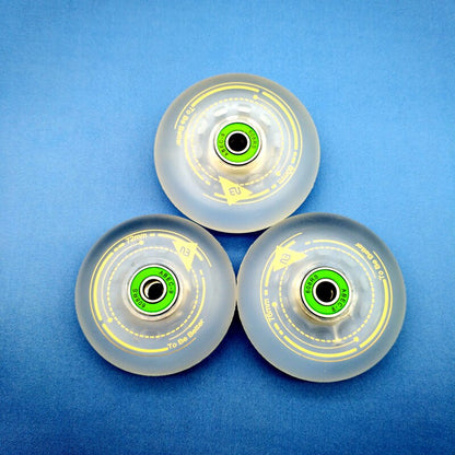 Free Shipping Roller Skate Wheel Inline Wheel Anti-Friction 90A Braking Wheel Fsk Transparent Material