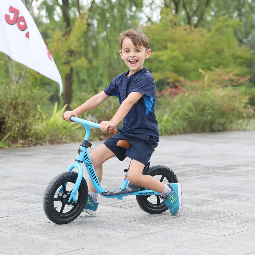 Joystar 10/12 Inch Kids Baby Balance Bike Bicycle Learn to Ride Bike Ride on Toys with Footrest