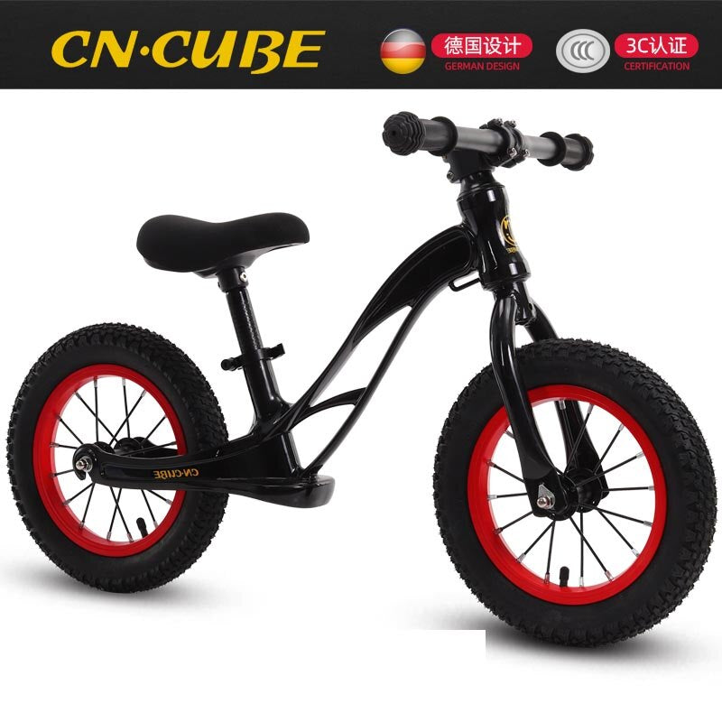 Pedal-Free Scooter, Magnesium Alloy Balanced Scooter and Integrated Frame Are Safer and Lighter, 12 Inch Children'S Scooter