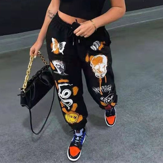 Women Cartoon Printed Trousers