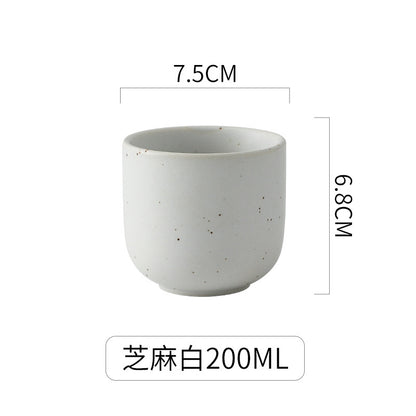 Japanese Style Pottery Clay Tea Cups