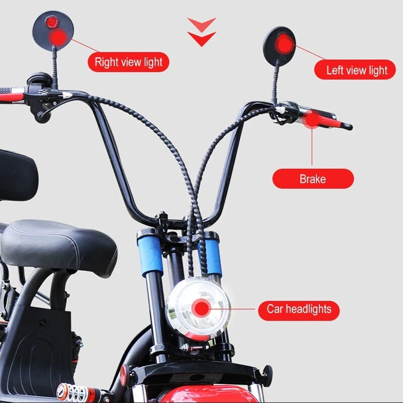 800W 48V Electric Bike Lithium Battery Mini Pedal Scooter with Two Seat for Both Men and Women