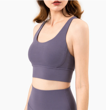 Vnazvnasi 2020 New Fabric Nylon Breathable Women Yoga Tops Bra Solid Color And Sexy Sports Wear Outdoor Exercise Clothes