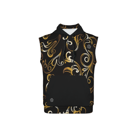 Original Era Accent Gold Unisex Regular Fit Sleeveless Pullover Hoodie