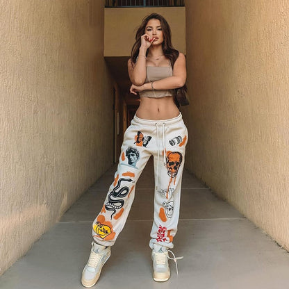 Women Cartoon Printed Trousers