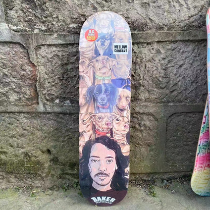 Professional Skateboard Baker Skateboard 8.0 Inch U-Shaped Transverse Skateboard 7-Layer Canada Wood Deck Three-Layer Dyeing Hi