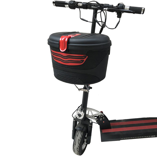 Electric Scooter Front Basket Rear Basket Foldable Electric Scooter Rear Waterproof Plastic Basket Storage Basket