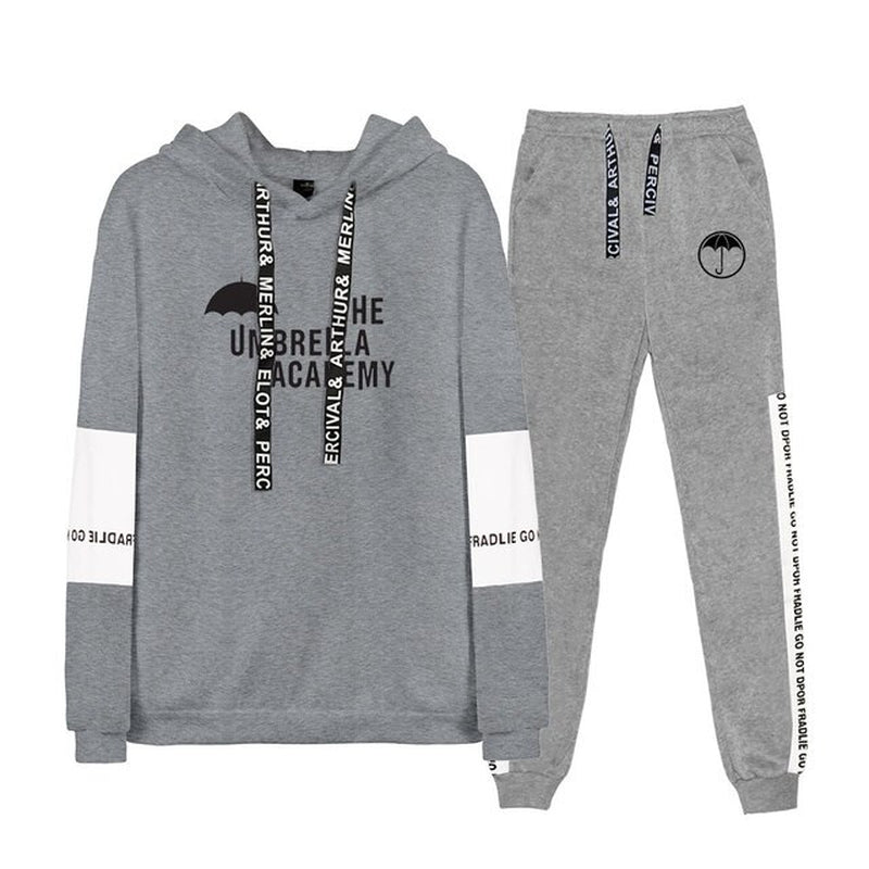 The Umbrella Academy Two Piece Set Women Hoodies+Long Pants Pullover Unisex Harajuku Suit Men Hooded Sweatshirt Tracksuit