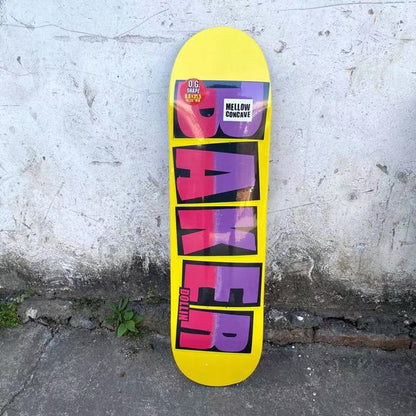 Professional Skateboard Baker Skateboard 8.0 Inch U-Shaped Transverse Skateboard 7-Layer Canada Wood Deck Three-Layer Dyeing Hi