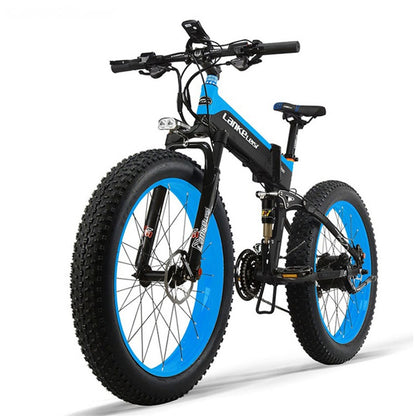 1000W 48V14.5AH Lithium Battery Electric Mountain Folding Bicycle