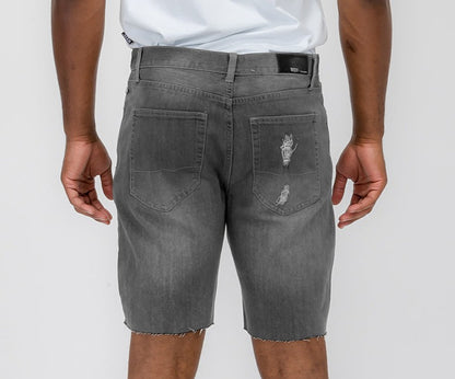 Men's Distressed Denim Shorts